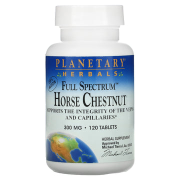 Planetary Herbals, Full Spectrum Horse Chestnut, 300 mg, Tablets