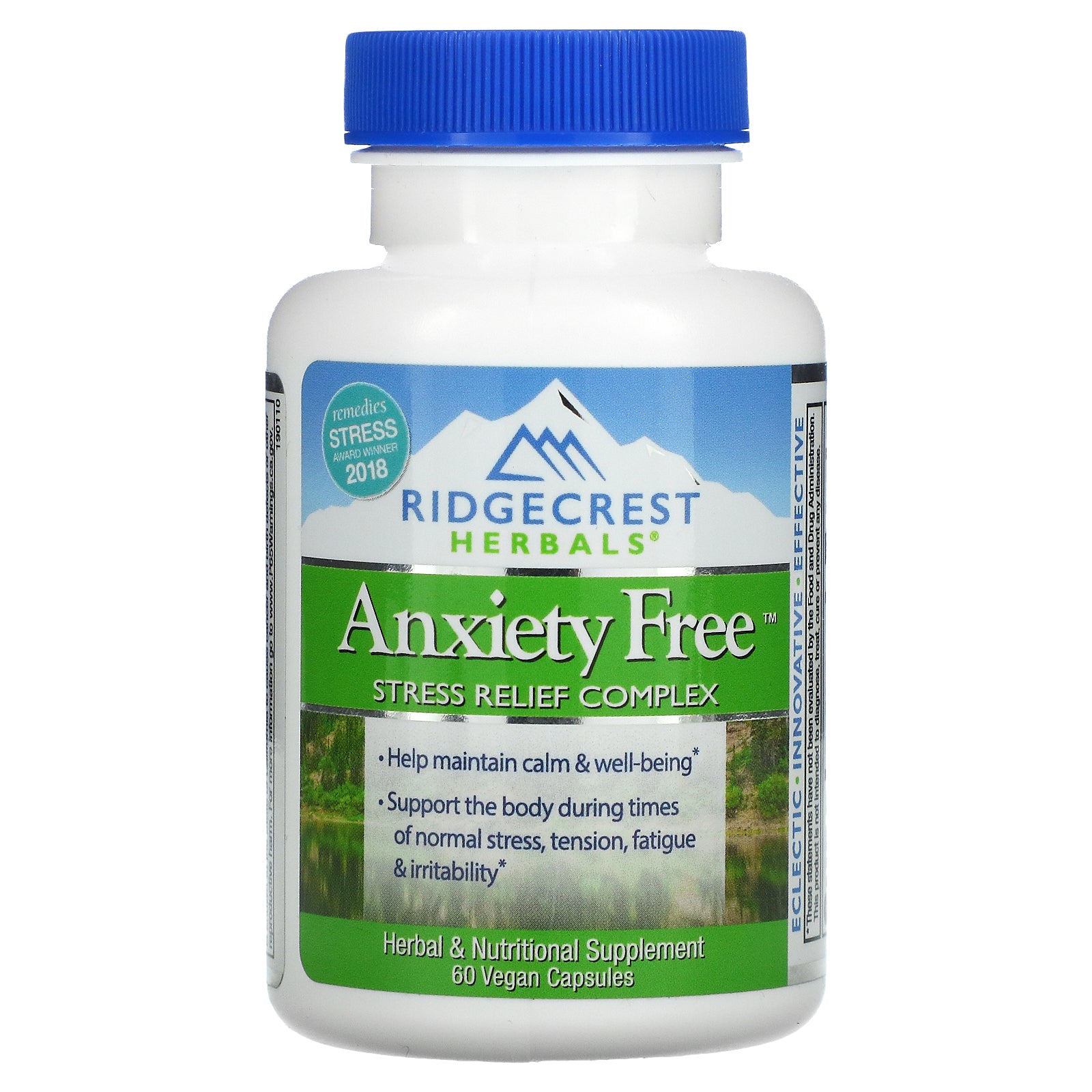 RidgeCrest Herbals, Anxiety Free, Stress Relief Complex