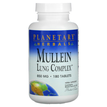 Planetary Herbals, Mullein, Lung Complex, 850 mg,  Tablets