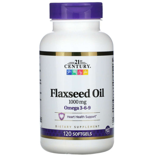 21st Century, Flaxseed Oil, 1,000 mg, Softgels