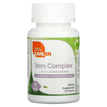 Zahler, Iron Complex, Advanced Iron Complex, Gentle & Non-Constipating Iron Formula