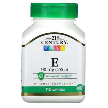 21st Century, E, 90 mg (200 IU)