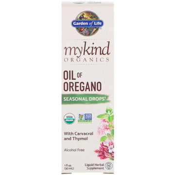 Garden of Life, MyKind Organics, Oil of Oregano, Seasonal Drops (30 mL)