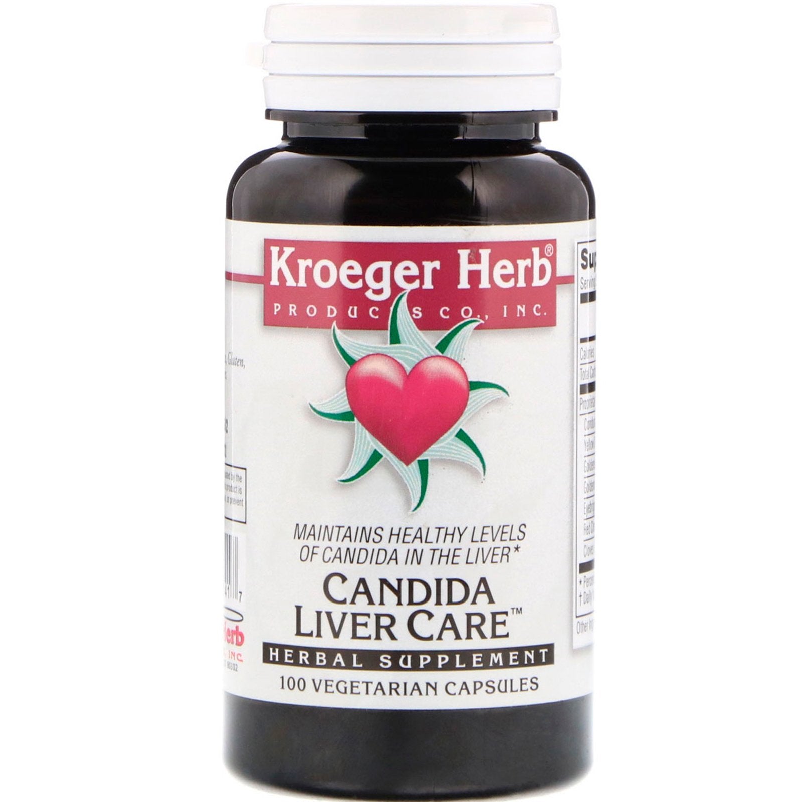 Kroeger Herb Co, Candida Liver Care Vegetarian Capsules