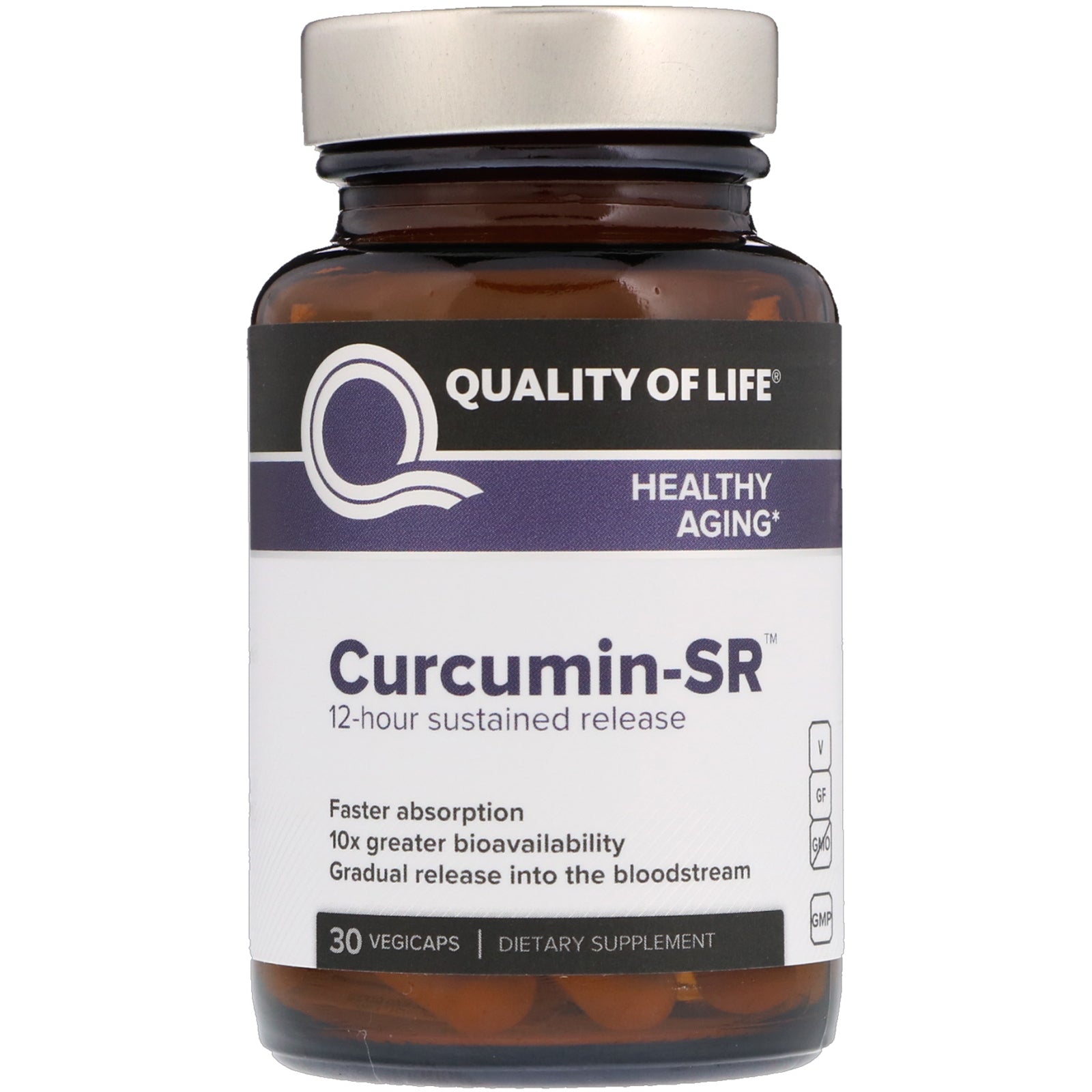 Quality Of Life Labs, Curcumin-Sr Vegicaps