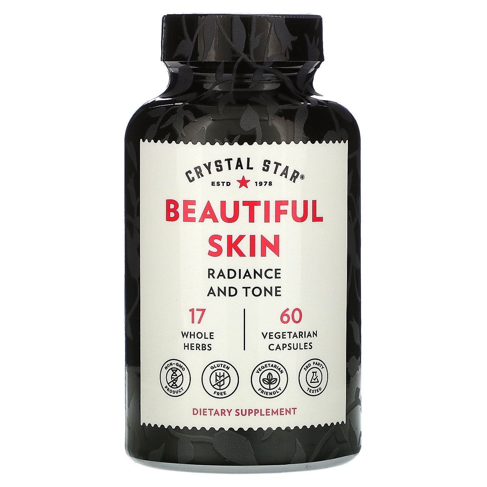 Crystal Star, Beautiful Skin, Vegetarian Capsules