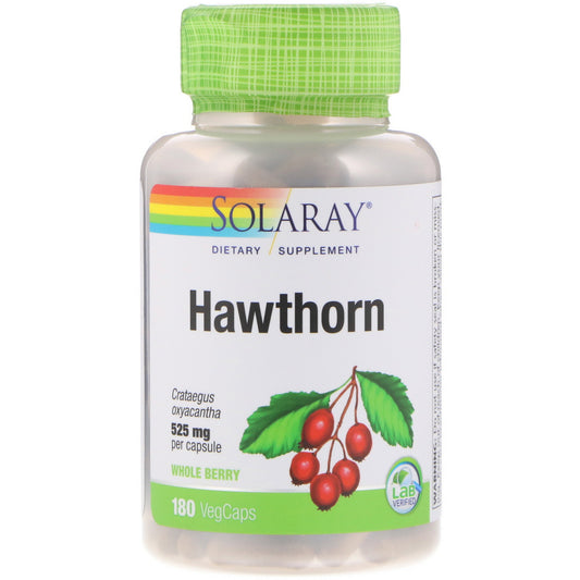 Solaray, Hawthorn, 525 mg,  VegCaps