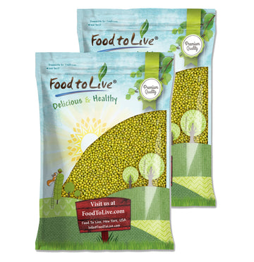 Mung Beans, Non-GMO, Kosher, Sproutable, Raw, Vegan - by Food to Live