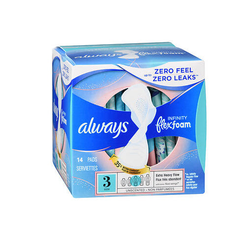 Always Infinity Pads With Flexfoam Size 3 Extra Heavy Flow 1