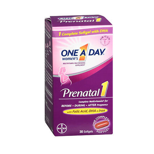 One A Day Women's Prenatal 1 Softgels 30 Caps By Bayer