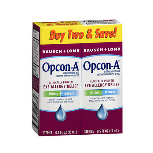 Bausch + Lomb Opcon-A Eye Allergy Relief Drops 1 Oz By Bausc