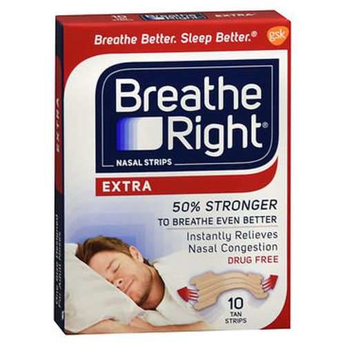 Breathe Right Nasal Strips Extra Tan 8 Each By Breathe Right