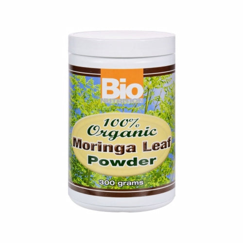 100% Moringa Leaf Powder 300 Grams By Bio Nutrition Inc