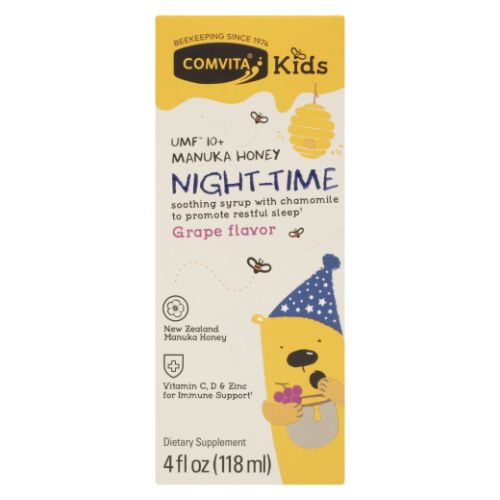 Manuka Honey Night Time Grape Flavor Kids 4 Oz By Comvita