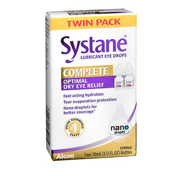 Systane Complete Optimal Dry Eye Relief Lubricant Eye Drops 