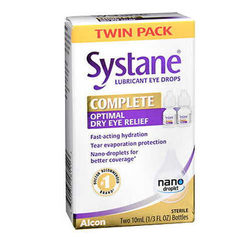 Systane Complete Optimal Dry Eye Relief Lubricant Eye Drops 