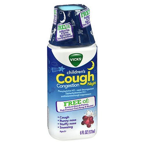 Vicks Children's Cough Congestion Night Liquid 6 Oz By Vicks