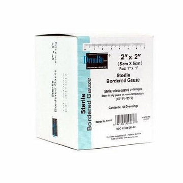 Adhesive Dressing 2 X 2 Inch Gauze Sterile Count of 50 By De