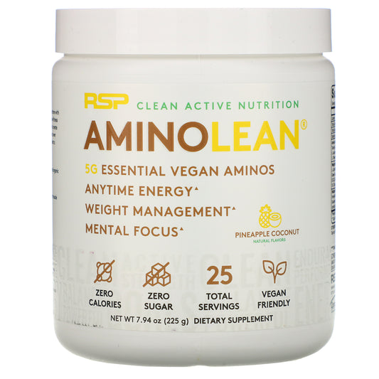 RSP Nutrition, AminoLean, Essential Vegan Aminos, 7.94 oz (225 g)