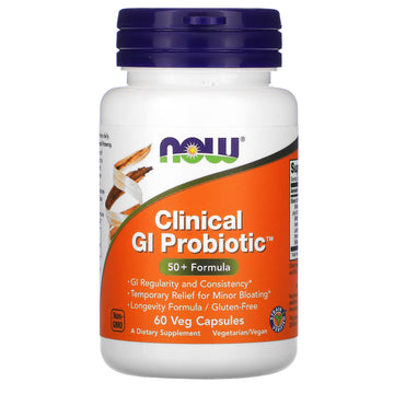 NOW Foods, Clinical GI Probiotic, 50+ Formula Veg Capsules