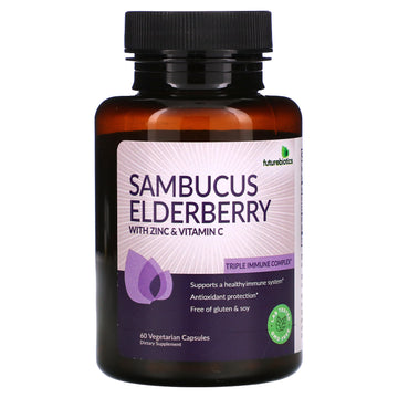 FutureBiotics, Sambucus Elderberry with Zinc & Vitamin C,  Vegetarian Capsules