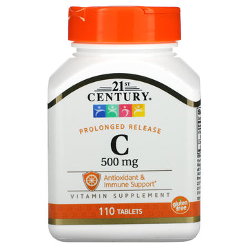 21st Century, Vitamin C, Prolonged Release, 500 mg,  Tablets