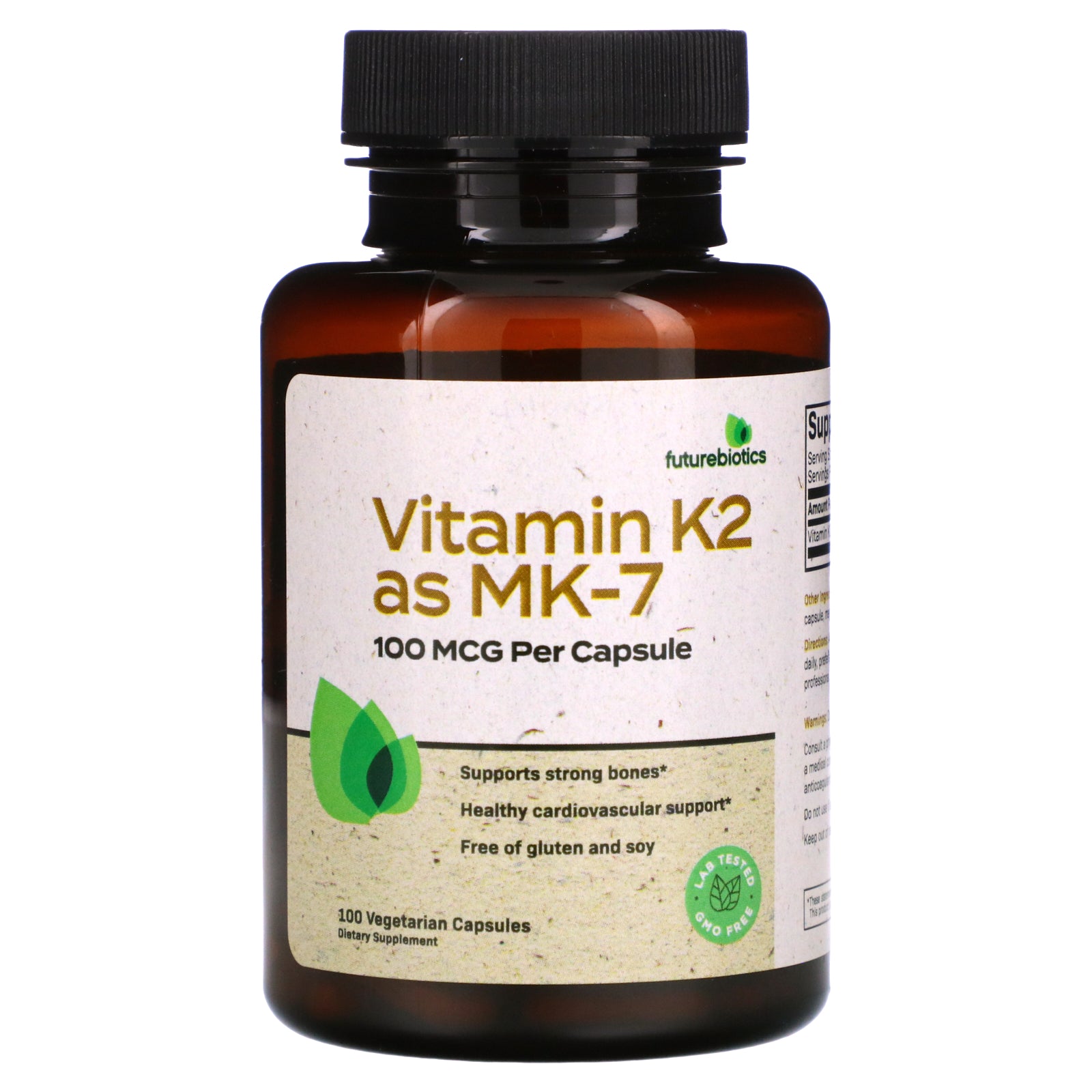 FutureBiotics, Vitamin K2 as MK-7, 100 mcg