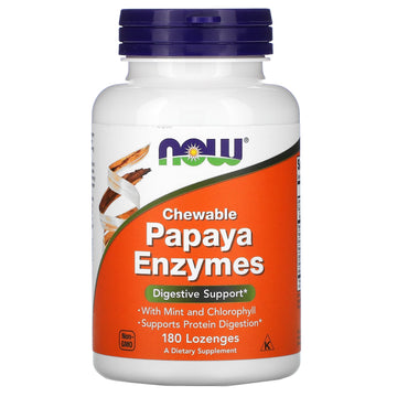 NOW Foods, Chewable Papaya Enzymes Lozenges