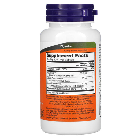 NOW Foods, Gastro Comfort with PepZin GI Veg Capsules