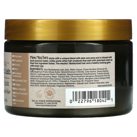 Maui Moisture, Detoxifying + Volcanic Ash, Scalp Care Mask, For Dull, Congested Hair