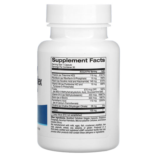 Lake Avenue Nutrition, High Potency Vitamin B Complex Veggie Capsules