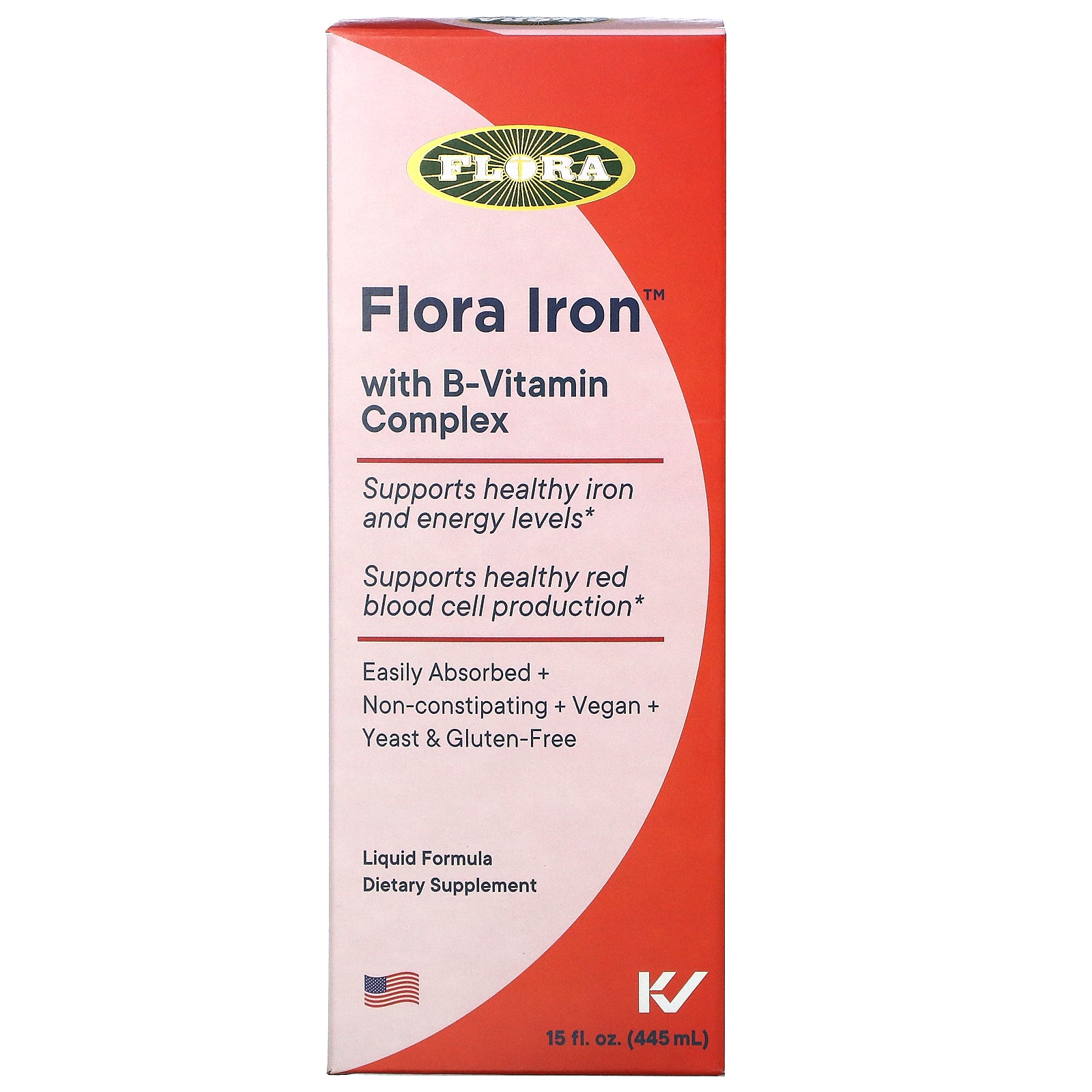 Flora, Iron with B-Vitamin Complex, (445 ml)