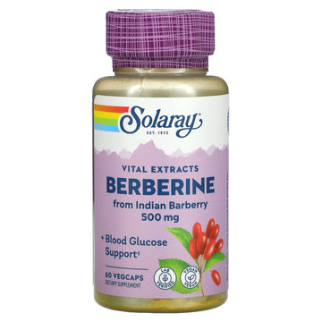 Solaray, Berberine, Vital Extracts, 500 mg, VegCaps