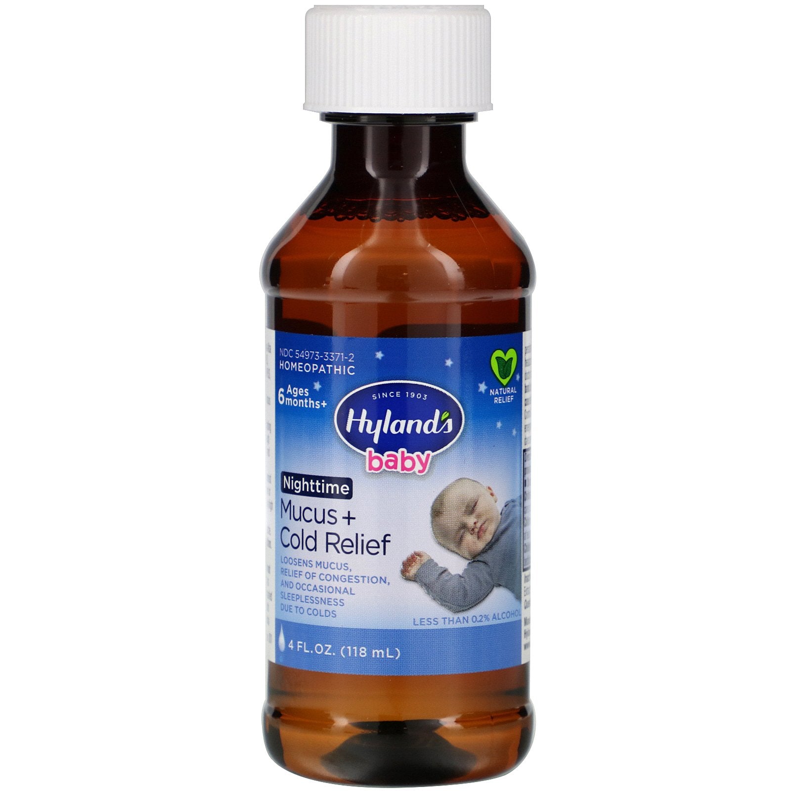 Hyland's, Baby, Nighttime Mucus + Cold Relief, Ages 6 Months+