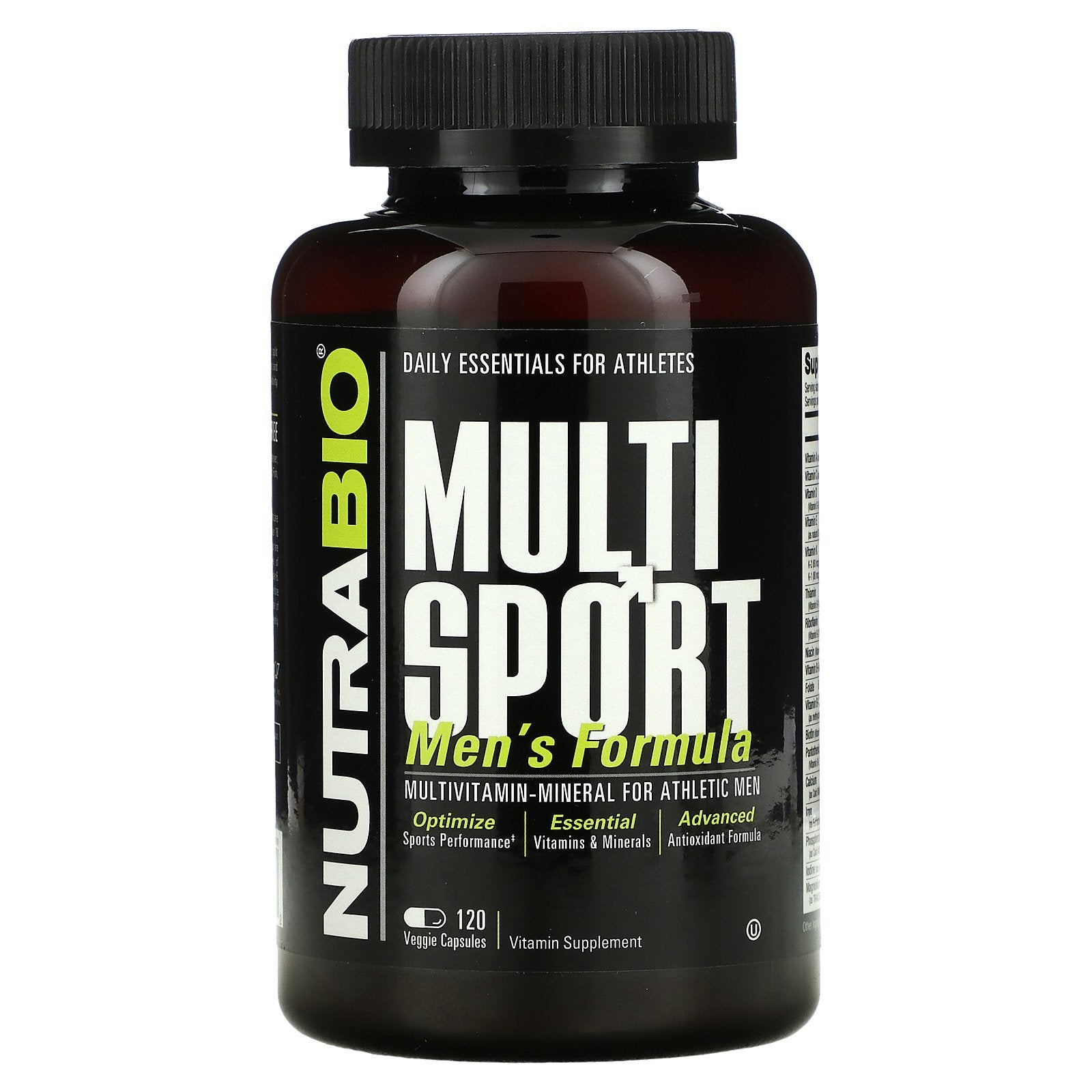 Nutrabio Labs, Multisport Men'S Formula,Veggie Caps