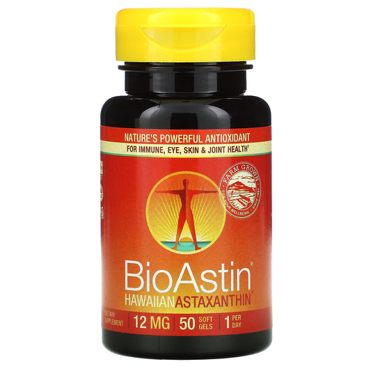 Nutrex Hawaii, BioAstin, Hawaiian Astaxanthin, 12 mg Soft Gels