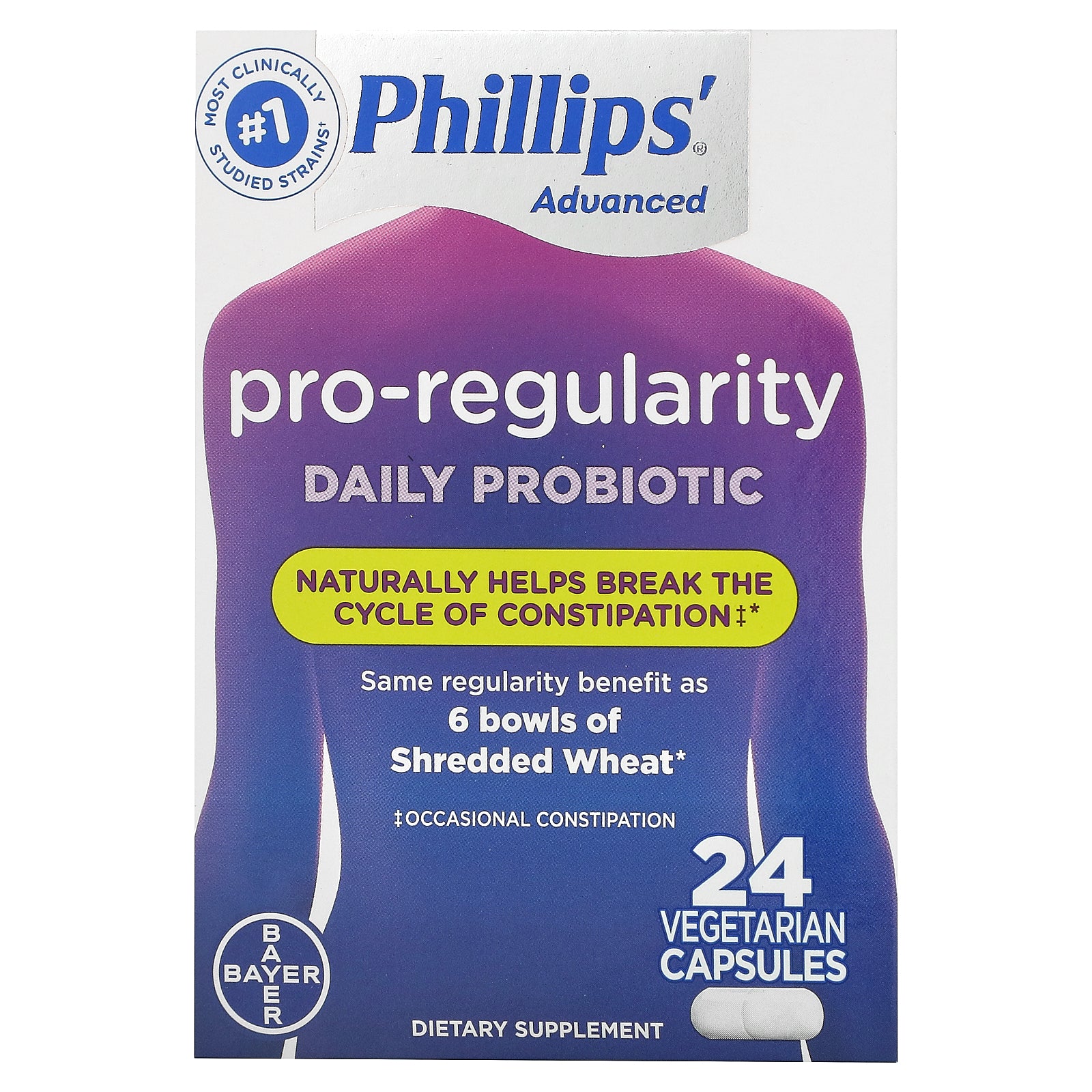 Phillip's, Pro-Regularity Daily Probiotic Vegetarian Capsules