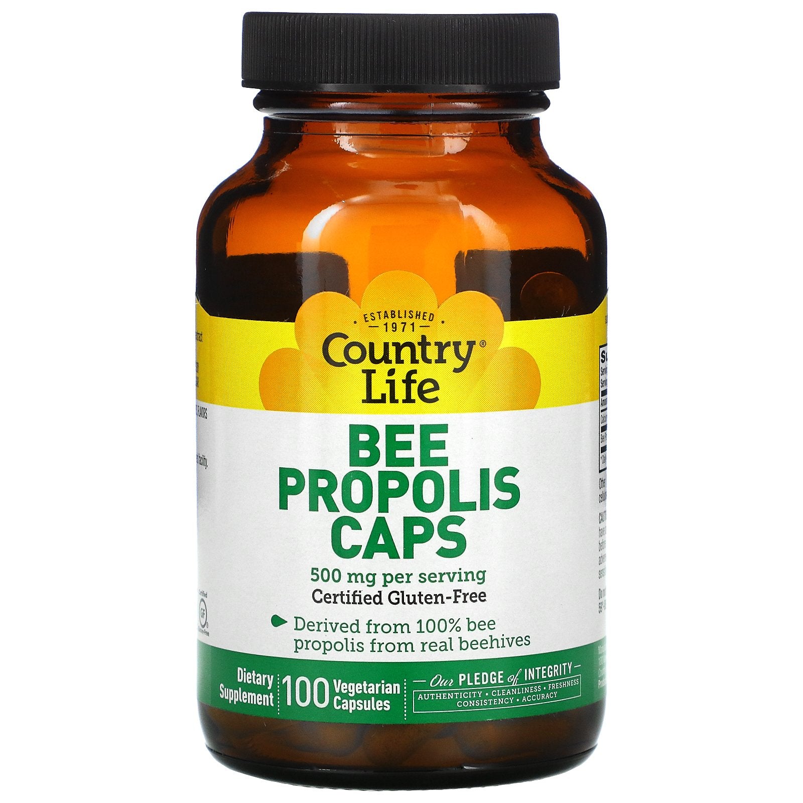Country Life, Bee Propolis Caps, 250 Mg