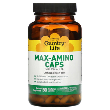 Country Life, Max-Amino Caps with Vitamin B-6