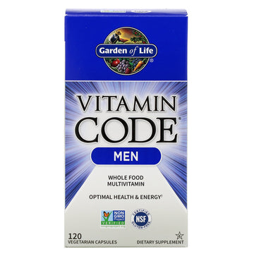 Garden Of Life, Vitamin Code, Whole Food Multivitamin For Men, Vegetarian Capsules