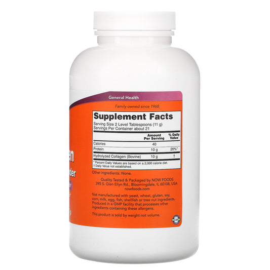 Now Foods, Collagen Peptides Powder
