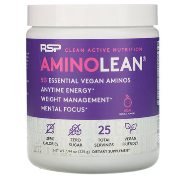 RSP Nutrition, AminoLean, Essential Vegan Aminos, 7.94 oz (225 g)