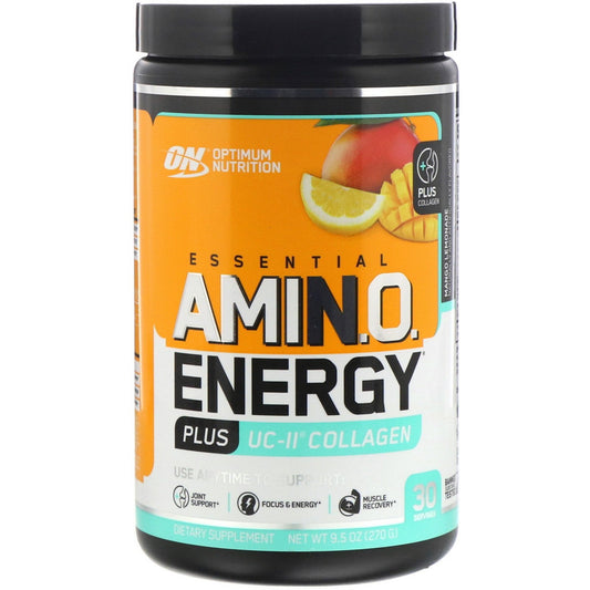 Optimum Nutrition, ESSENTIAL AMIN.O. ENERGY PLUS UC-II COLLAGEN,9.5 oz (270 g)