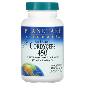 Planetary Herbals, Full Spectrum Cordyceps 450, 225 mg