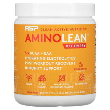 RSP Nutrition, AminoLean, Recovery, Blood Orange