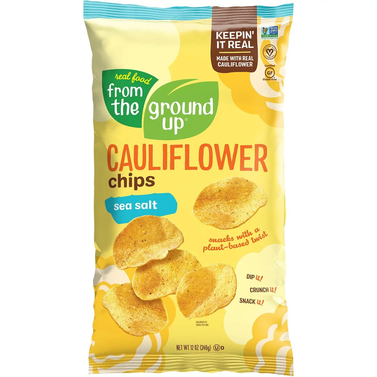 Real Food From The Ground Up Cauliflower Sea Salt Chips