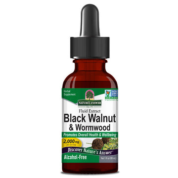 Black Walnut Wormwood Alcohol Free, 1 Oz By Nature's Answer