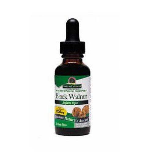 Black Walnut Hulls Alcohol Free Extract 1 Oz By Nature's Ans
