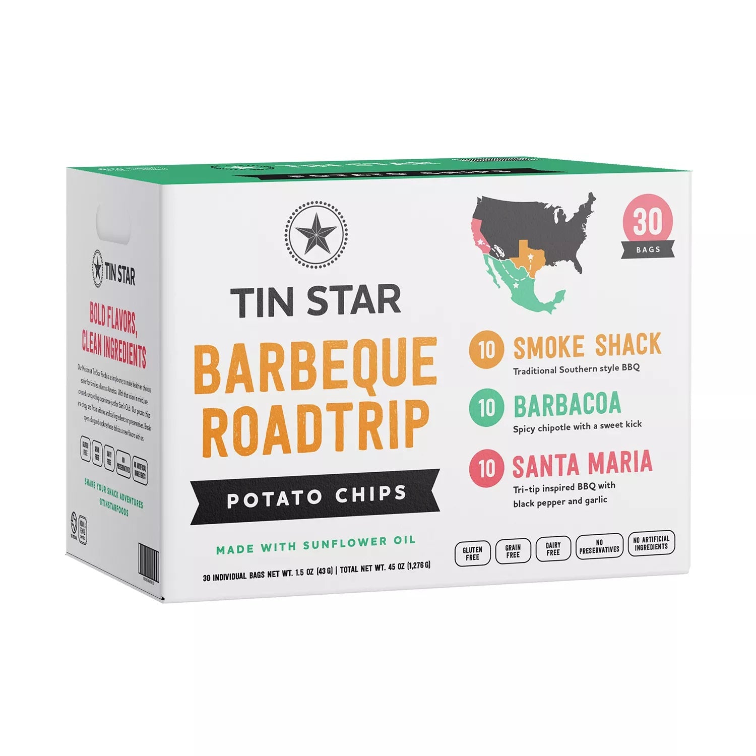 Tin Star International BBQ Chips Variety Pack