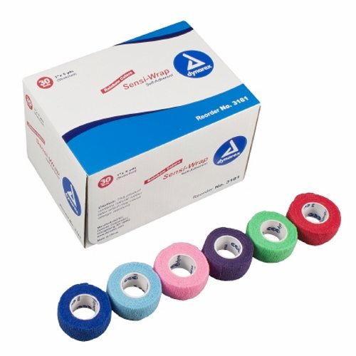 Cohesive Bandage Sensi-Wrap 1 Inch Count of 30 By Dynarex
